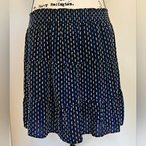 Loft Patterned Skirt - Size M